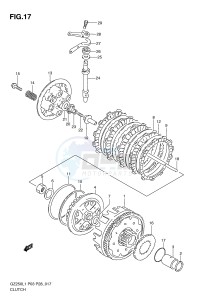 GZ250 (P3) drawing CLUTCH