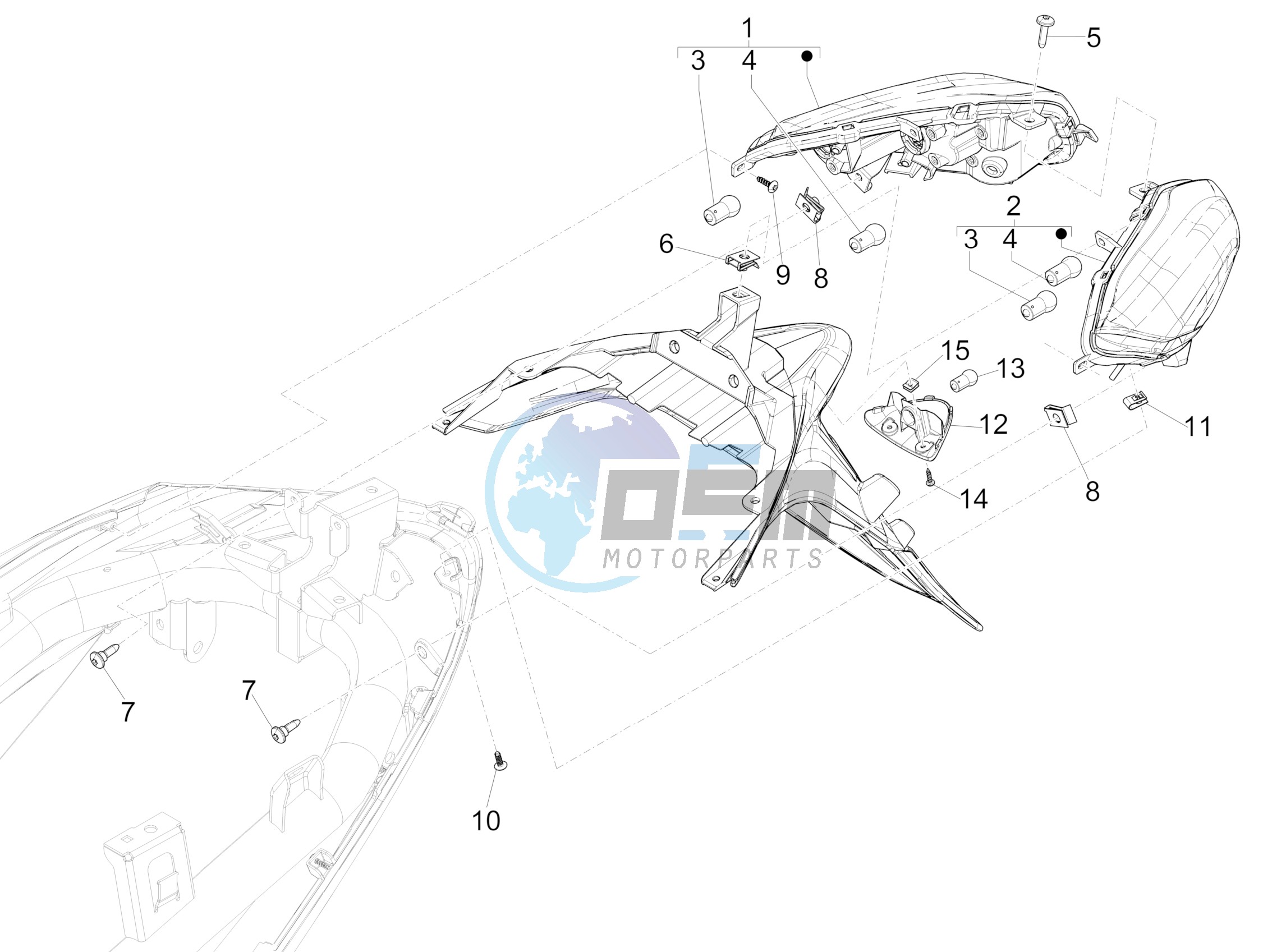 Rear headlamps - Turn signal lamps