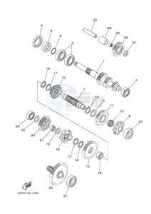 YFM550FWA YFM5FGD GRIZZLY 550 (1NP8) drawing TRANSMISSION