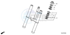 CRF50F9 Europe Direct - (ED) drawing FRONT FORK