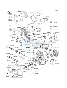 KAF400 A [MULE 610 4X4] (A1) A1 drawing GEAR BOX