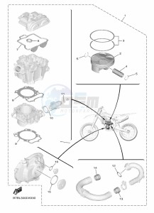 YZ250F (B7BL) drawing PISTON REBUILT KIT