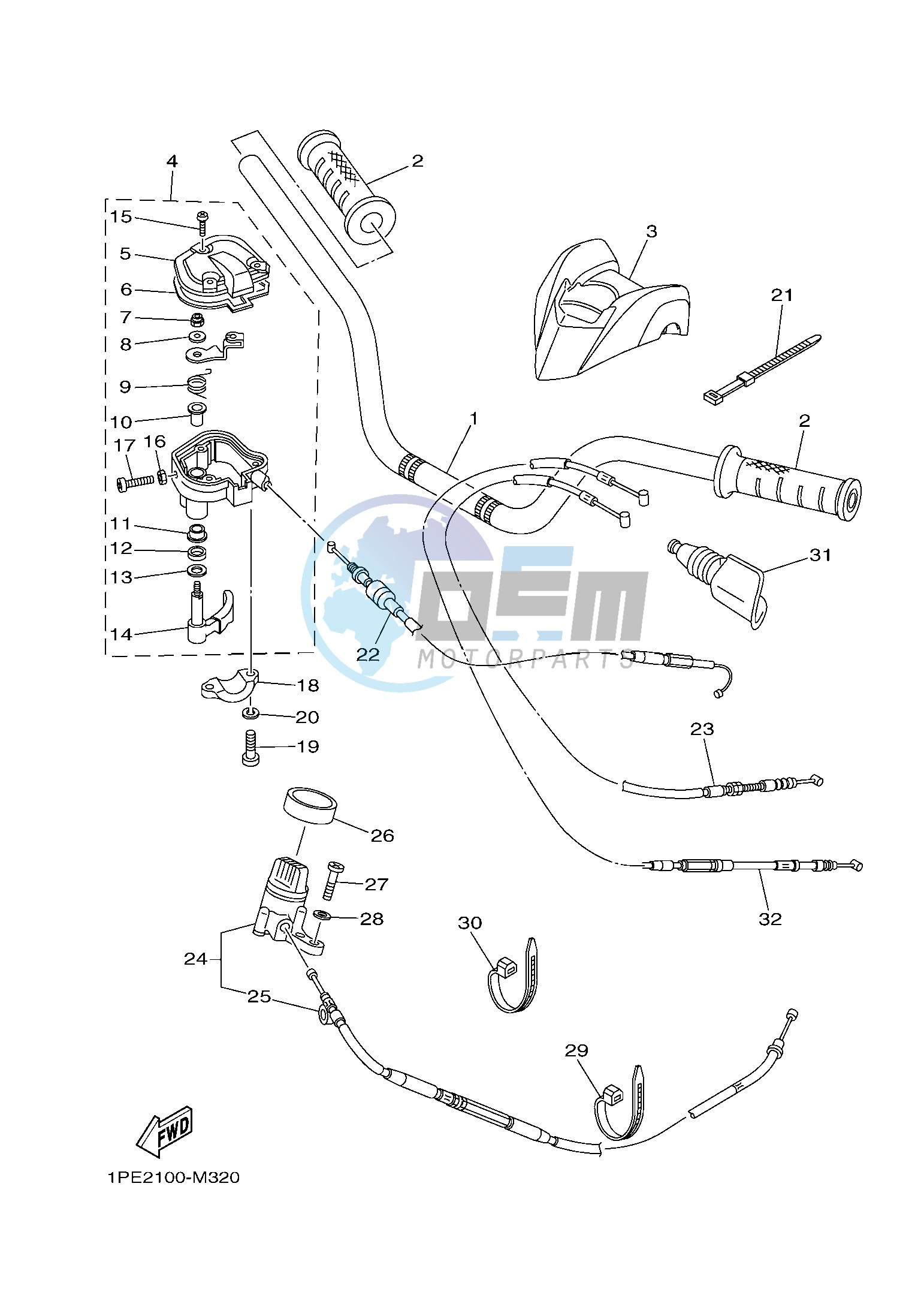 STEERING HANDLE & CABLE