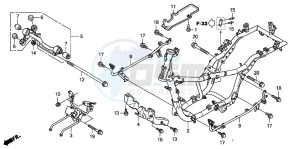 FES150 125 PANTHEON drawing FRAME BODY (FES1253-5)(FES1503-5)