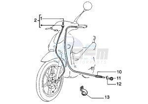 Liberty 125 drawing Control Cables