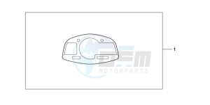 CBR600RRA Europe Direct - (ED) drawing METER PANEL