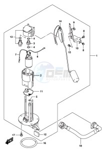 GSX-S1000 A drawing FUEL PUMP