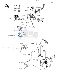 NINJA ZX-10R ABS ZX1000SGFA XX (EU ME A(FRICA) drawing Front Master Cylinder