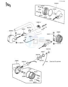 KZ 305 B [LTD] (B2-B3) [LTD] drawing TURN SIGNALS