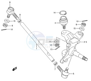 LT-Z400 drawing STEERING KNUCKLE