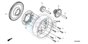 CB1300SA9 UK - (E / ABS BCT MKH MME TWO TY2) drawing STARTING CLUTCH