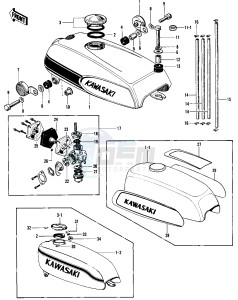 H1 C [MACH III] (-C) 500 [MACH III] drawing FUEL TANK -- 69-72 H1_A_B_C- -