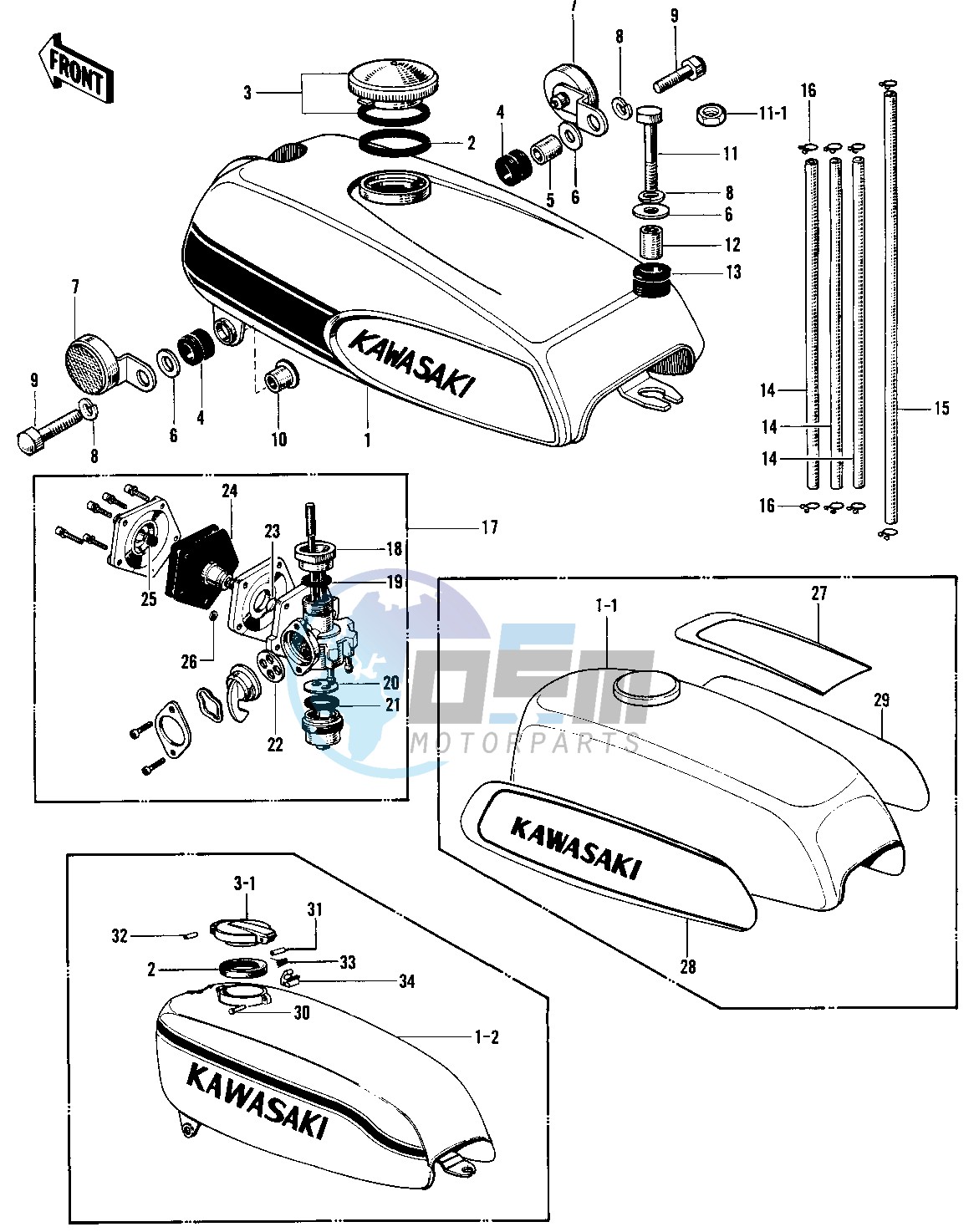 FUEL TANK -- 69-72 H1_A_B_C- -