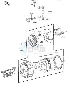 KX 125 D [KX125] (D1) [KX125] drawing CLUTCH