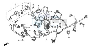 NX125 drawing WIRE HARNESS