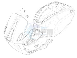 PRIMAVERA 50 4T 4V NOABS E2 (NAFTA) drawing Frame/bodywork