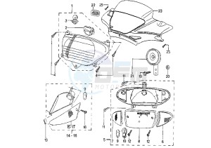 ZENITH LN/LS - 50 cc drawing HEADLIGHT-TAILLIGHT VERSION LN