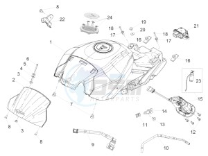 Tuono V4 1100 RR (USA-CND) USA-CND drawing Fuel Tank