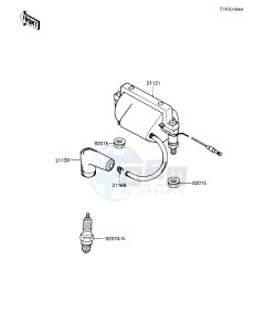 KE 100 B [KE100] (B9-F10) [KE100] drawing IGNITION COIL