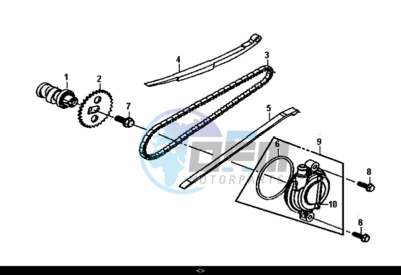 CAM SHAFT CYL.HEAD L.SIDE COVER