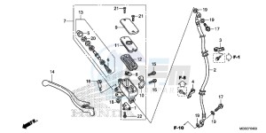 NC700SD NC700S Europe Direct - (ED) drawing FR. BRAKE MASTER CYLINDER (NC700S)