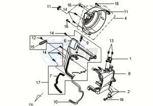 VS 125 drawing FLYWHEEL COVER