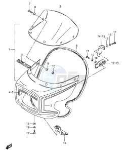 GS125 (E1) drawing COWLING (GS125ESD)