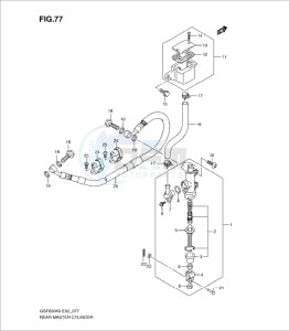 GSF650/S drawing REAR MASTER CYLINDER (GSF650K9/SK9/SUK9/UK9/L0/SL0/SUL0/UL0)