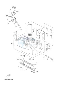 X-MAX125 XMAX 125 EVOLIS 125 (2ABB 2ABB) drawing FUEL TANK