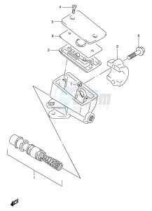 GSX750F (E4) drawing FRONT MASTER CYLINDER