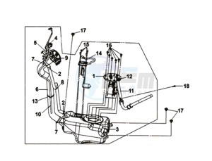 MIO 50I 45KMH (L8) EU EURO4 drawing FUEL TANK -  FUEL GAUGE