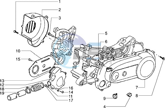 Clutch cover-scrool cover