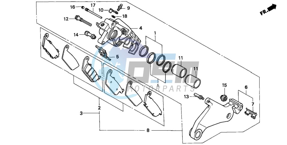 REAR BRAKE CALIPER