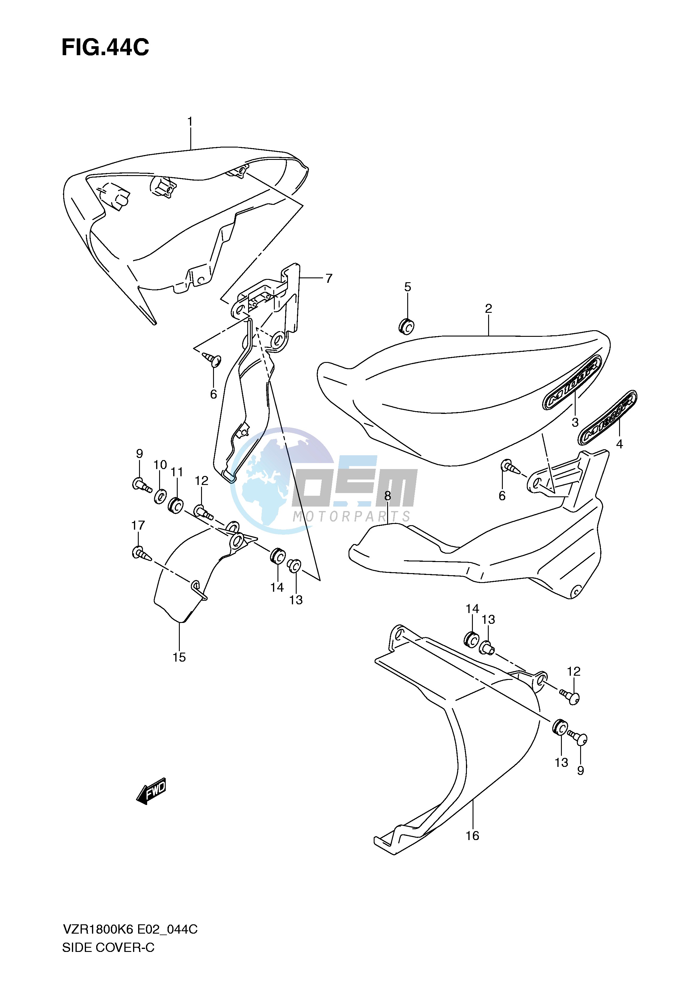 SIDE COVER (VZR1800NK8 NU2K8)