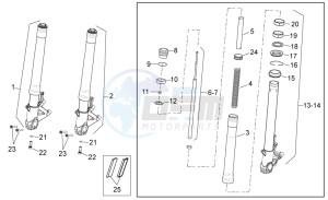 NA Mana 850 drawing Front Fork