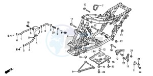 TRX300EX SPORTRAX 300EX drawing FRAME BODY