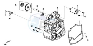 GTS 125I EURO4 SPORT L7 drawing CRANKCASE RIGHT / START MOTOR