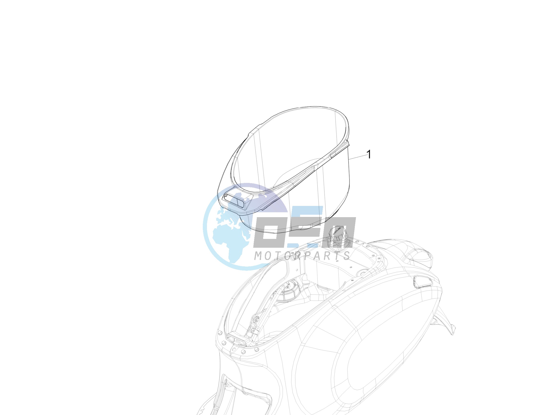 Helmet housing - Undersaddle