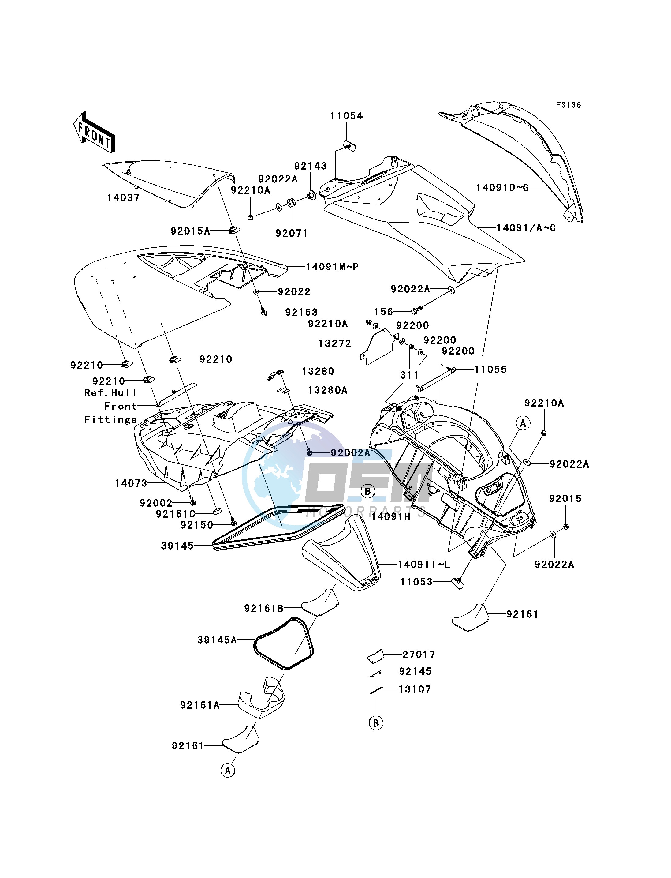 HULL MIDDLE FITTINGS