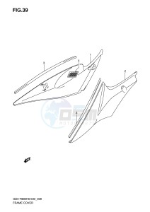 GSX-R600 (E2) drawing FRAME COVER