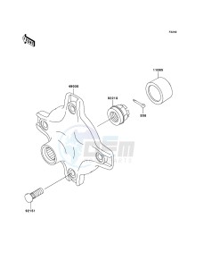 KVF360 4x4 KVF360A7F EU GB drawing Rear Hub