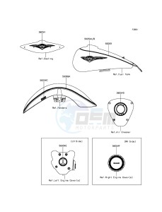 VULCAN 1700 NOMAD ABS VN1700DGF GB XX (EU ME A(FRICA) drawing Decals