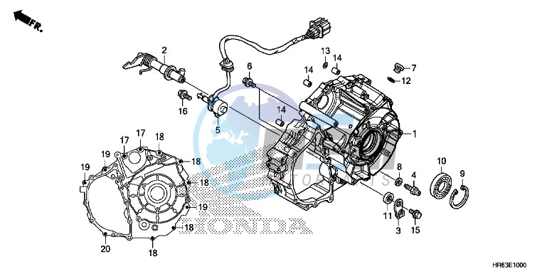 REAR CRANKCASE COVER