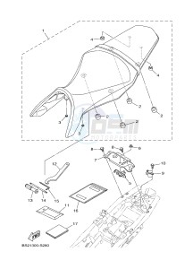 MTN850 MTN-850-A MT-09 ABS (BS29) drawing SEAT