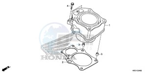 TRX420FA1H TRX420 ED drawing CYLINDER