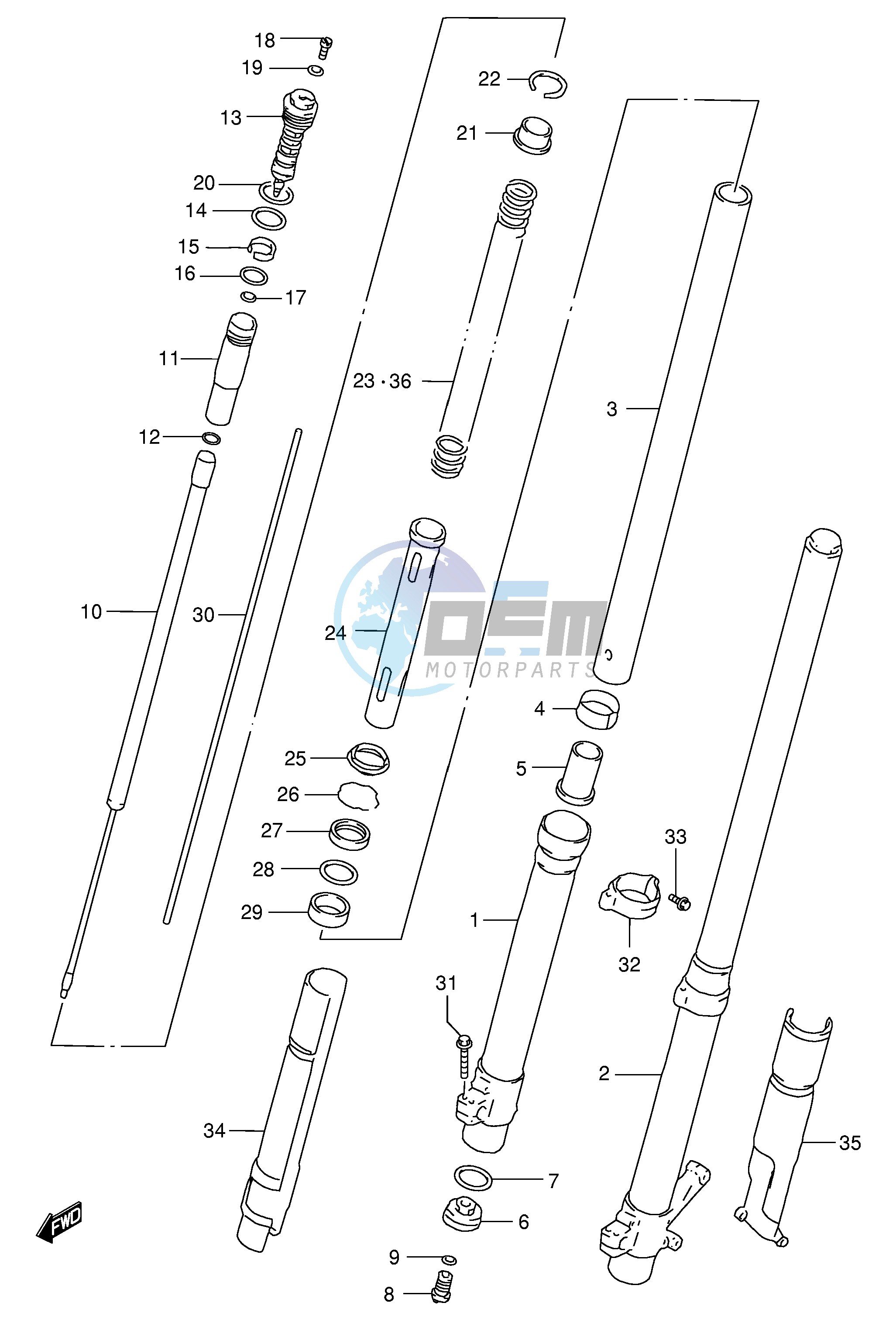 FRONT DAMPER (MODEL W)