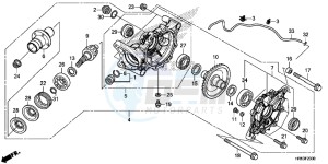 TRX500FM5F TRX500FM Europe Direct - (ED) drawing REAR FINAL GEAR