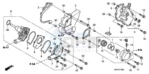 CB1000RAC drawing WATER PUMP