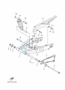 MT-03 MTN320-A (BEV5) drawing REAR ARM & SUSPENSION