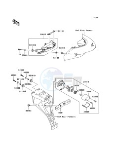 NINJA_ZX-6R ZX636C6F FR GB XX (EU ME A(FRICA) drawing Taillight(s)